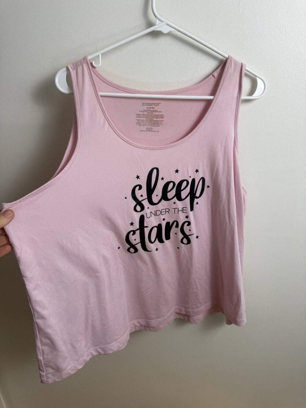 Joyspun Sleep Under The Stars Pajama Tank Size XL (16-18) – Pale Pink Sleep Top